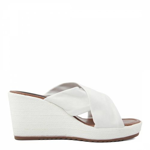 Leather Crossover Strap Wedge Sandals - Officina55 - Modalova