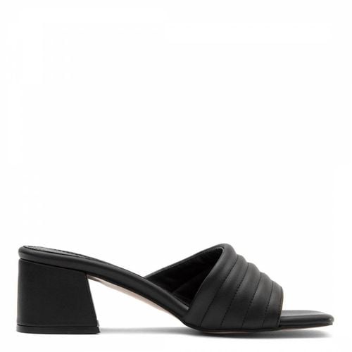 Black Quilted Band Heeled Mules - Officina55 - Modalova