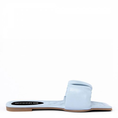 Blue Goffred Band Flat Sandals - Officina55 - Modalova