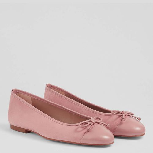 Pink Suede Kara Flat Shoes - L K Bennett - Modalova