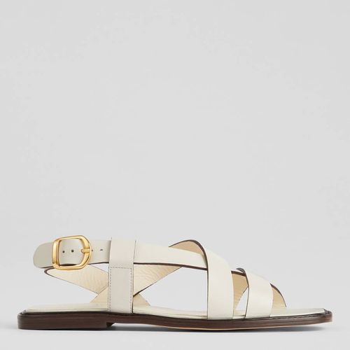 White Leather Telma Flat Sandal - L K Bennett - Modalova