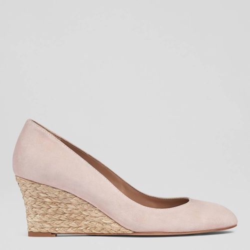 Pink Suede Eevi Wedge Court - L K Bennett - Modalova