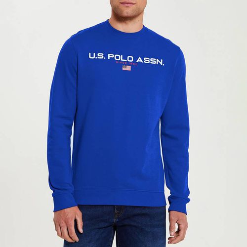 Classic Blue Crew Neck Sweat - U.S. Polo Assn. - Modalova