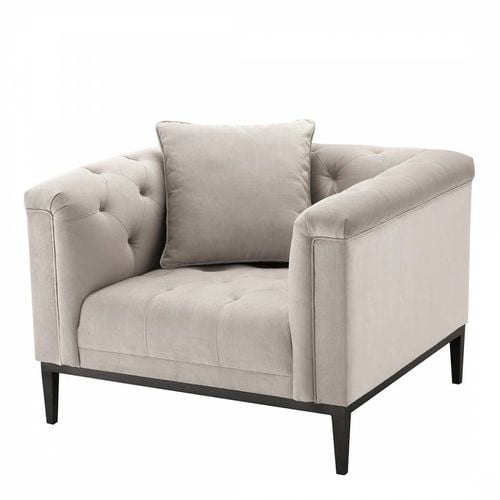 Cesare Chair Pebble Grey - Eichholtz - Modalova