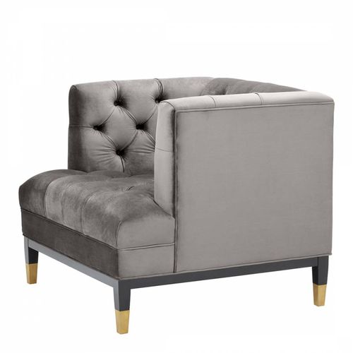 Castelle Chair Grey Velvet - Eichholtz - Modalova