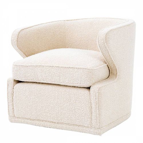 Dorset Swivel Chair Boucle Cream - Eichholtz - Modalova