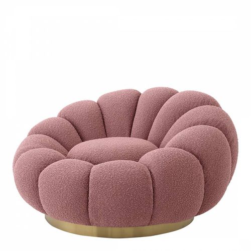 Mello Swivel Chair Boucle Rose - Eichholtz - Modalova