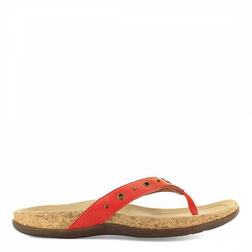 Orange Leather Saria Sandal - Strive Footwear - Modalova