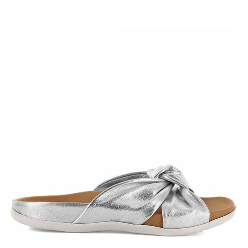 Silver Leather Sicily Sandal - Strive Footwear - Modalova