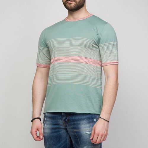 Mint Stripe Wool T-Shirt - M Missoni - Modalova