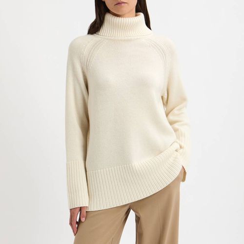 Cream Cashmere Roll Neck Tunic - NÂ°Â· Eleven - Modalova