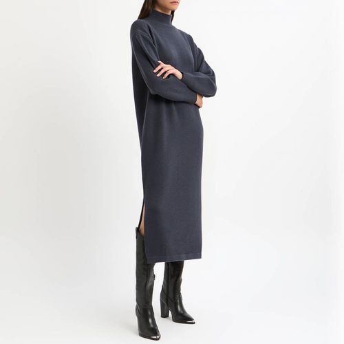 Slate Wool Knit Dress - N°· Eleven - Modalova