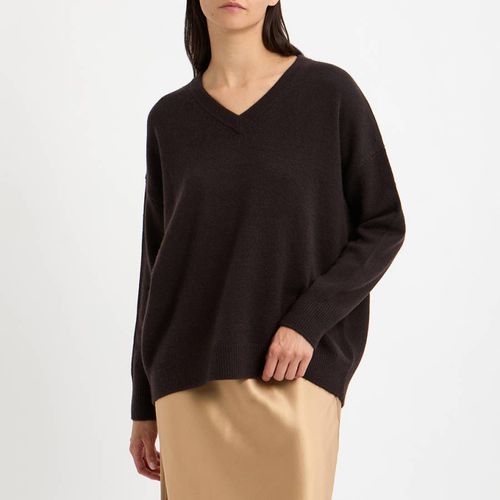 Brown Cashmere V Neck Jumper - NÂ°Â· Eleven - Modalova