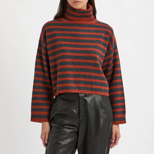 Copper / Charcoal Wool Stripe Jumper - NÂ°Â· Eleven - Modalova