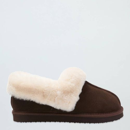 Brown Sheepskin Slippers - N°· Eleven - Modalova