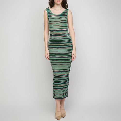 Green Backless Stripe Dress - M Missoni - Modalova