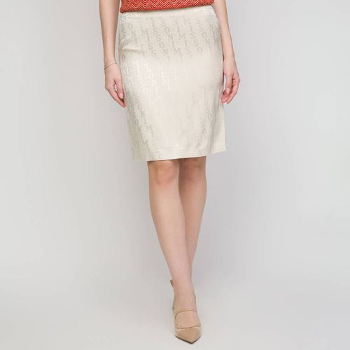 Cream Printed Zip Skirt - Missoni - Modalova