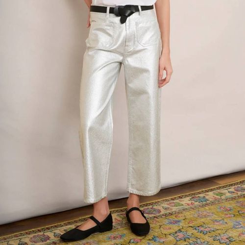 Silver Allie Flare Cropped Jean - Wyse - Modalova