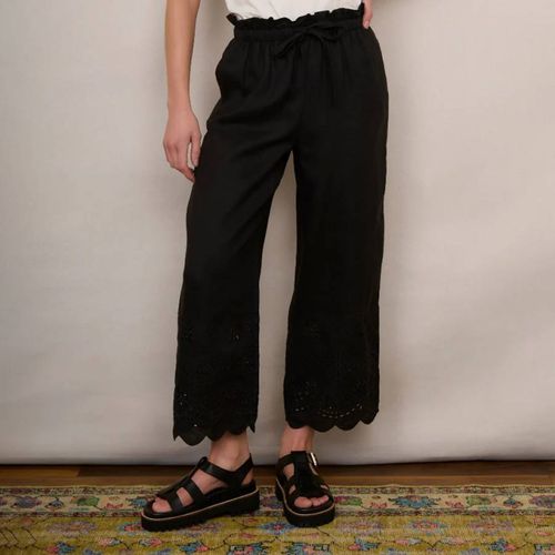 Black Beth Linen Trouser - Wyse - Modalova