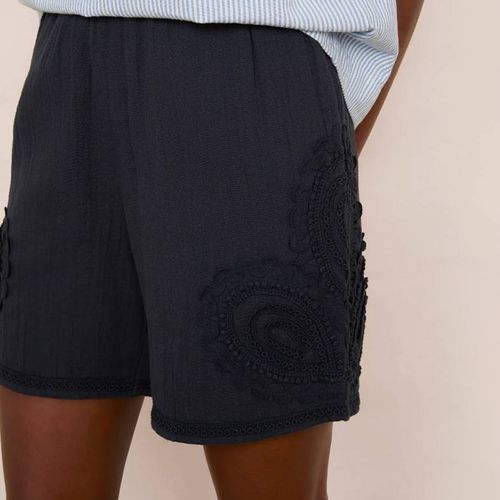 Navy Annalee Double Gauze Short - Wyse - Modalova