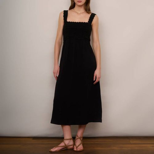 Black Delia Crochet Cotton Dress - Wyse - Modalova