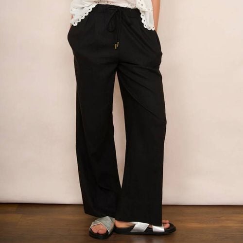 Black Ottoline Linen Trouser - Wyse - Modalova