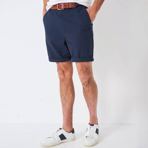 Navy Bermuda Cotton Shorts - Crew Clothing - Modalova