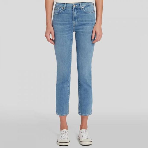 Light Straight Stretch Cropped Jeans - 7 For All Mankind - Modalova