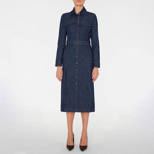 Dark Luxe Denim Midi Shirt Dress - 7 For All Mankind - Modalova