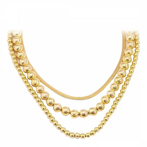 K Polished Multi Link Necklace - Liv Oliver - Modalova