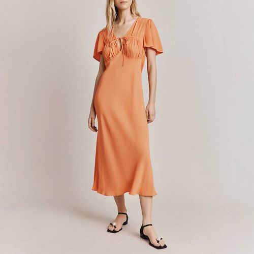 Orange Laura Tie Dress - Ghost - Modalova