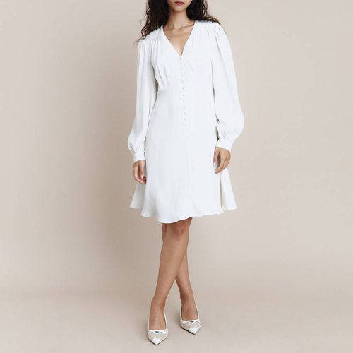 White Shyla V-Neck Dress - Ghost - Modalova