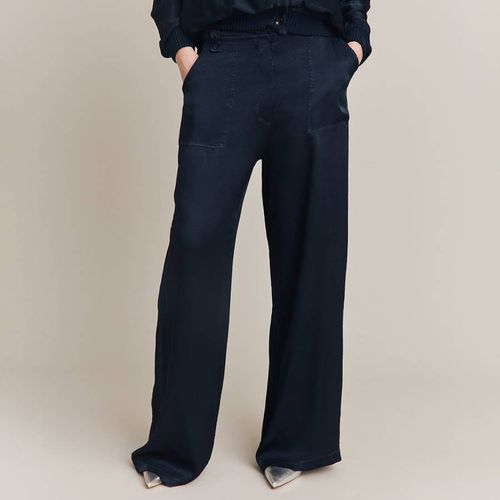 Navy Aurora Wide Leg Trousers - Ghost - Modalova