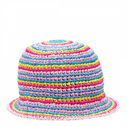Multi Striped Straw crotchet hat - Missoni - Modalova