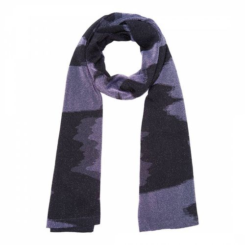 Purple Black Knitted Stole - Missoni - Modalova