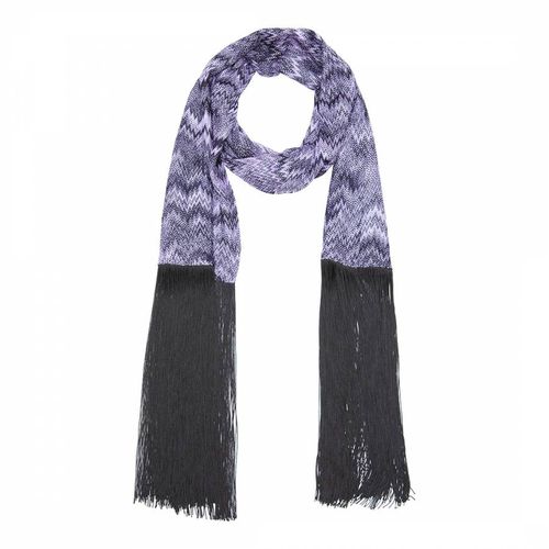 Purple Black kniited scarf - Missoni - Modalova