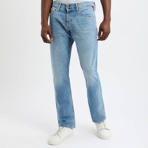 Blue Waitom Regular Stretch Jeans - Replay - Modalova