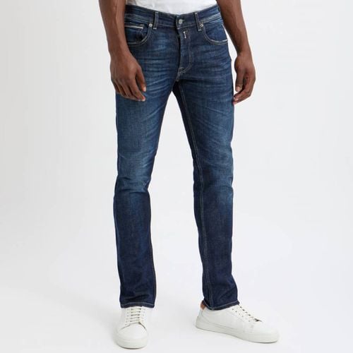 Dark Grover Straight Stretch Jeans - Replay - Modalova