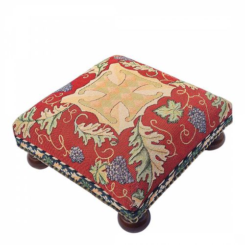 Oakleaves & Vine Tapestry Footstool - William Morris - Modalova