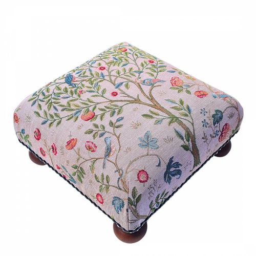 Morris Tree Pink Tapestry Footstool - William Morris - Modalova
