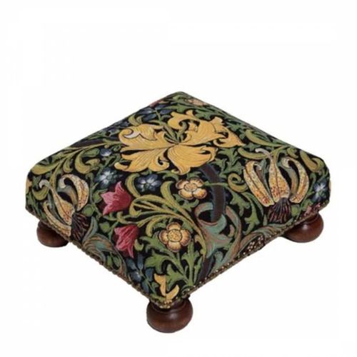 Golden Lily Classic Tapestry Footstool - William Morris - Modalova