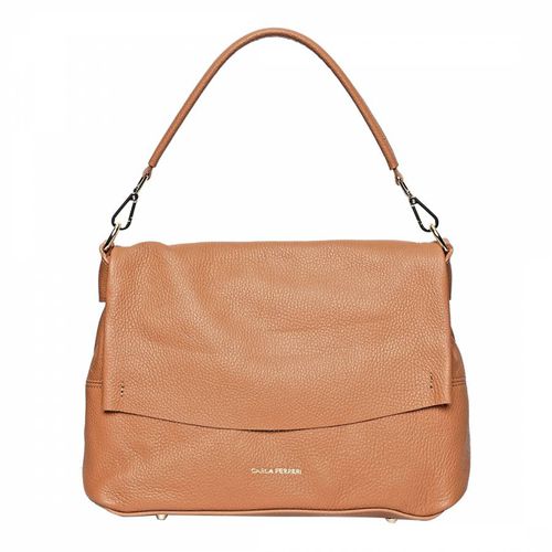 Brown Leather Handbag - Carla Ferreri - Modalova