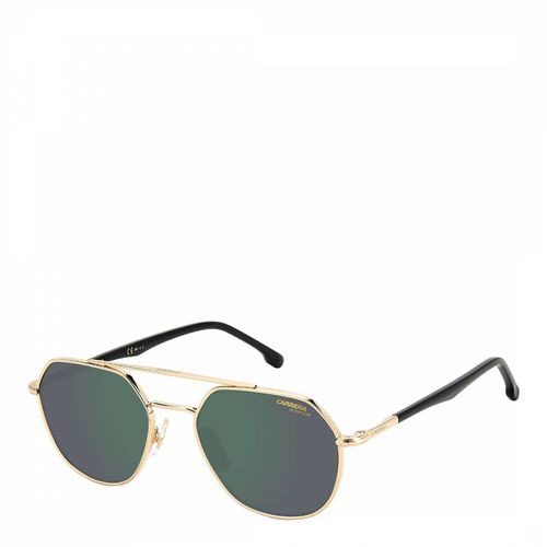 Gold Rectangular Sunglasses 53mm - Carrera - Modalova