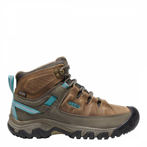 Women's Brown/Blue Targhee III Waterproof Mid Boots - Keen - Modalova