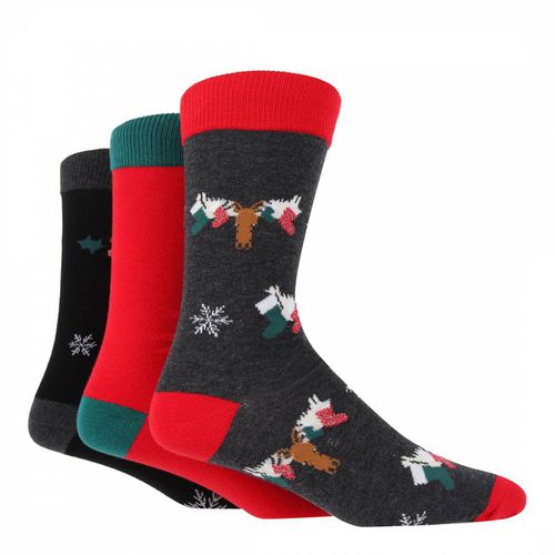 Sock 3pk Seasonal Hanging Gift - Wild Feet - Modalova