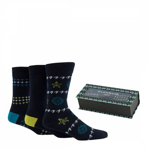 Multi 3 Pack Sock Gift Box - Glenmuir - Modalova