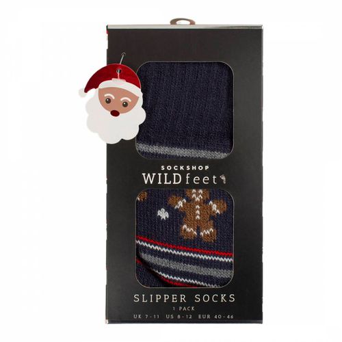 Pk Gingerbread Man Gift Boxed Slipper Sock - Wild Feet - Modalova