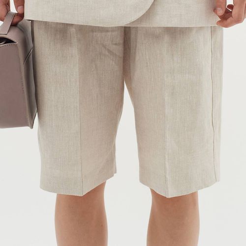 Beige Xinia Linen Shorts - Inwear - Modalova