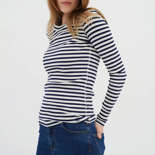 Navy/White Dagna Cotton Blend Top - Inwear - Modalova