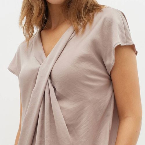 Beige Jito V-Neck Top - Inwear - Modalova